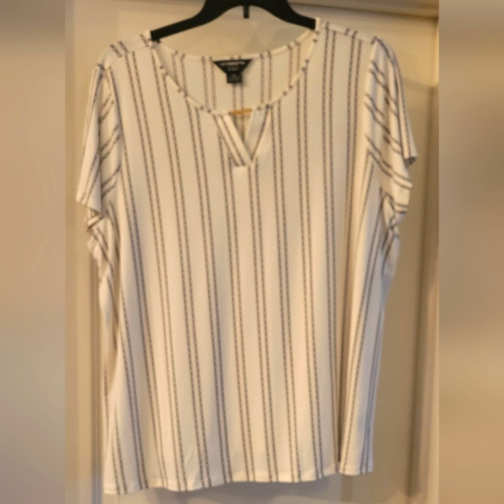 Worthington short sleeve plus size 2x blouse nwt